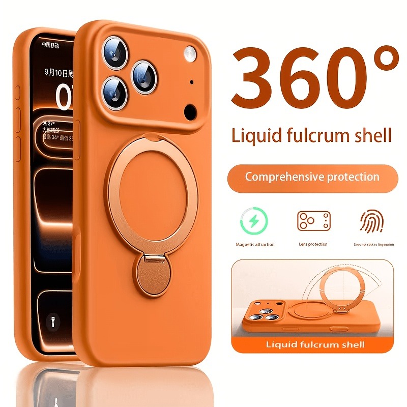 360 Magnetic Stand Liquid Sili - đánh giá và giá Liquid Silicone Magnetic Phone Case