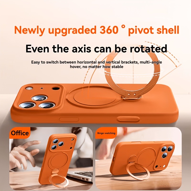 360 Magnetic Stand Liquid Sili - đánh giá và giá Liquid Silicone Magnetic Phone Case