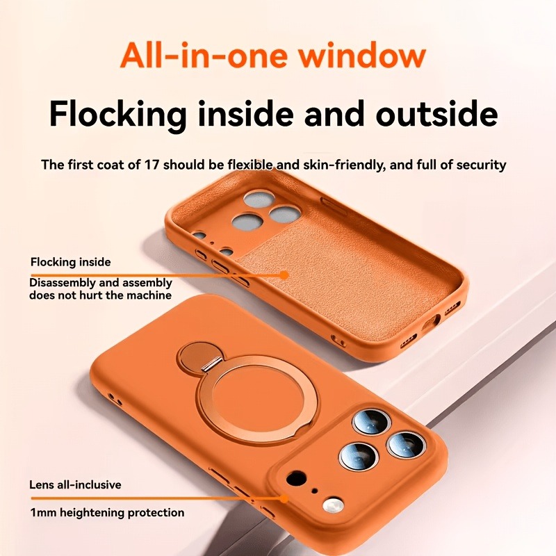 360 Magnetic Stand Liquid Sili - đánh giá và giá Liquid Silicone Magnetic Phone Case