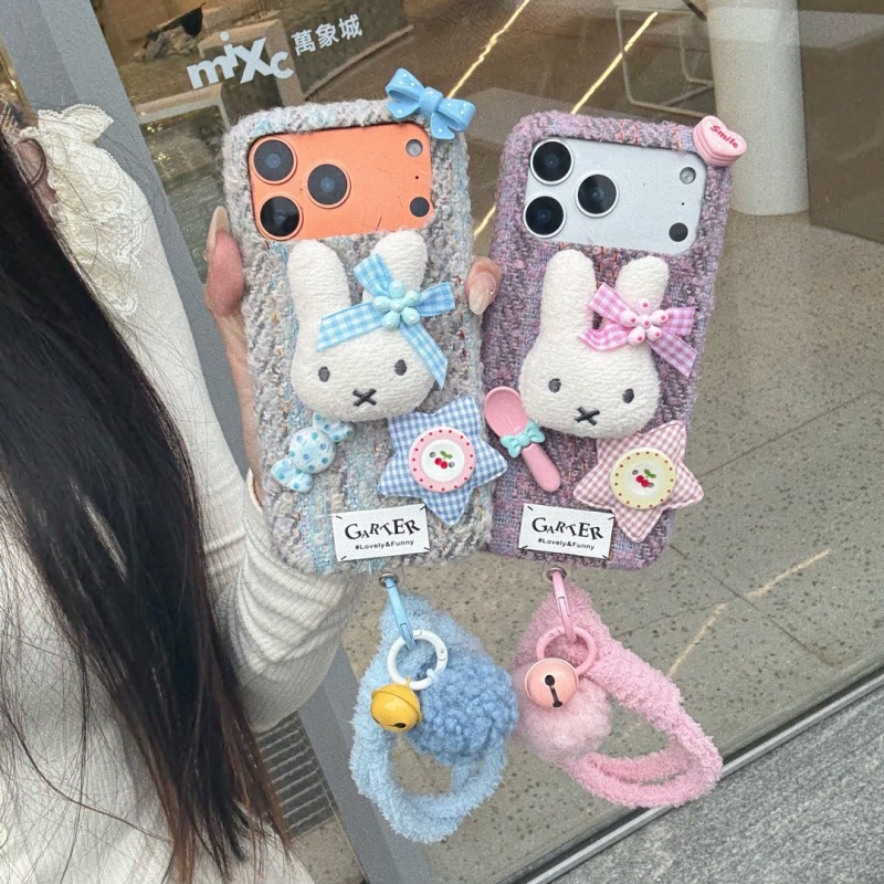 Fashion Ins Cute Cartoon fluf - đánh giá và giá Cute Cartoon Wrist Strap Silicone Case