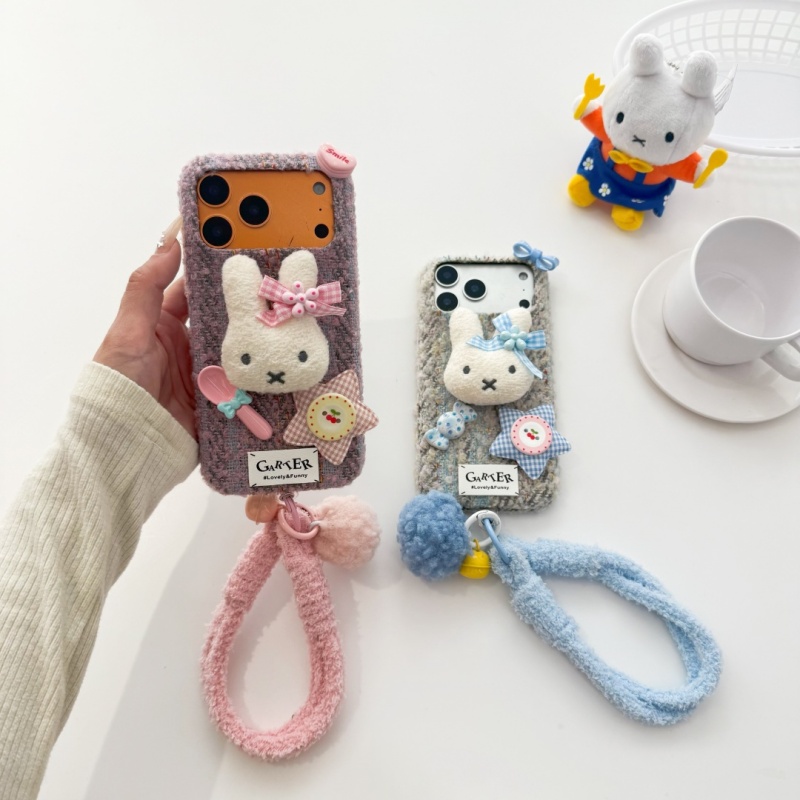 Fashion Ins Cute Cartoon fluf - đánh giá và giá Cute Cartoon Wrist Strap Silicone Case