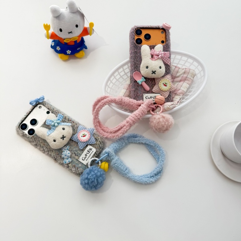 Fashion Ins Cute Cartoon fluf - đánh giá và giá Cute Cartoon Wrist Strap Silicone Case