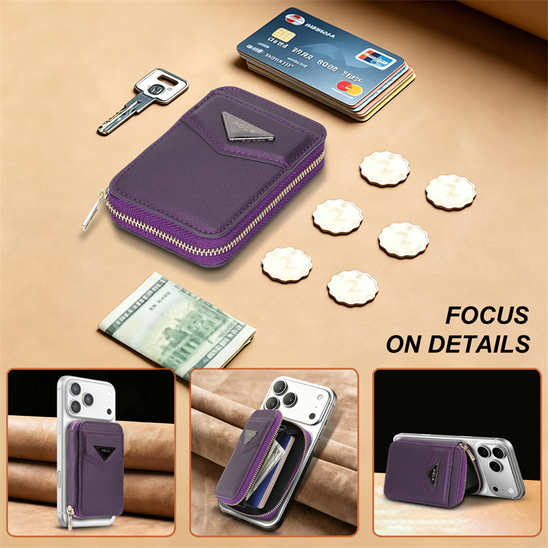 Zipper Wallet Card Holder Case - đánh giá và giá Leather Wallet Card Holder Phone Cover