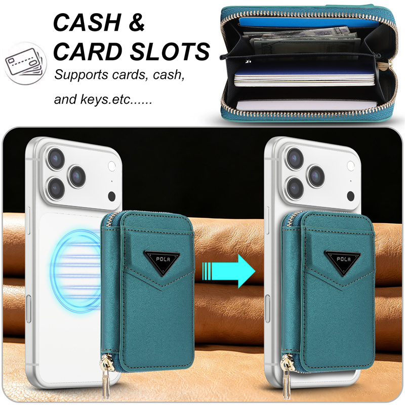 Zipper Wallet Card Holder Case - đánh giá và giá Leather Wallet Card Holder Phone Cover