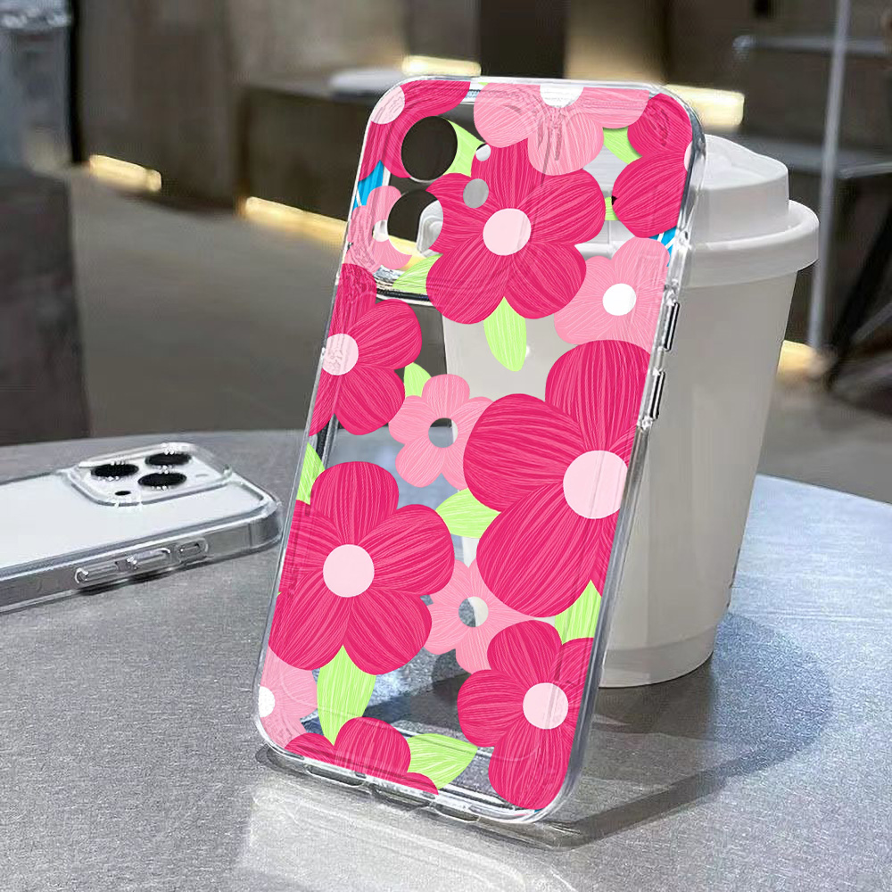 Colorful Flower Clear Phone Ca - đánh giá và giá Clear Shockproof Bumper Case