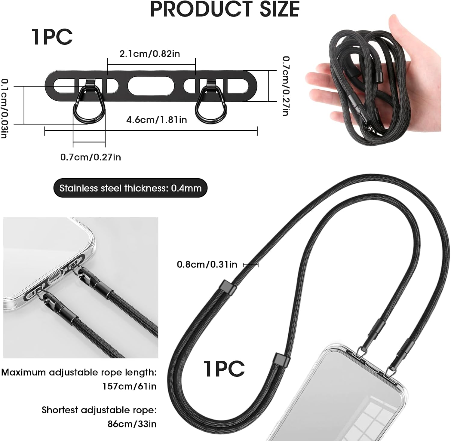 Cell Phone Lanyard, Upgraded D - đánh giá và giá Crossbody Lanyard Neck Strap Case