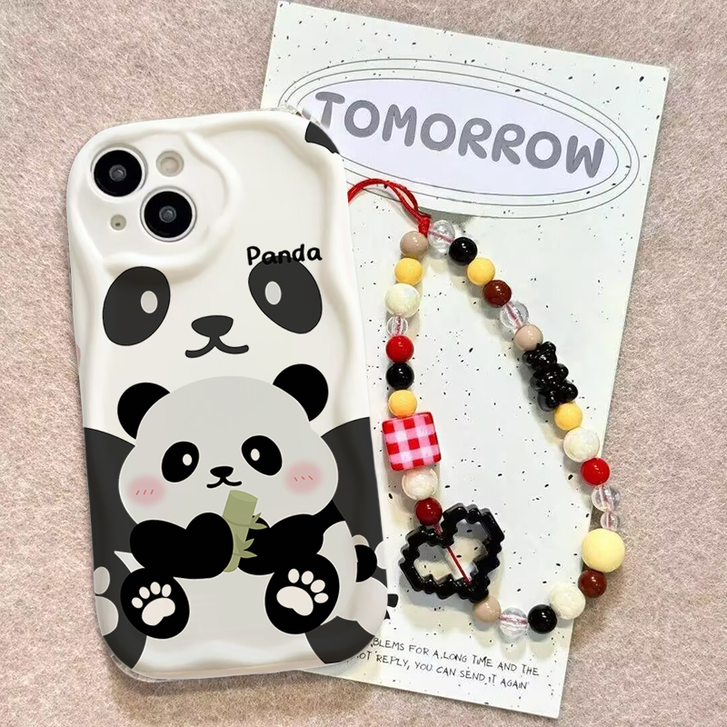 Cute Panda Wrist Strap Case Fo - đánh giá và giá Cute Cartoon Wrist Strap Silicone Case