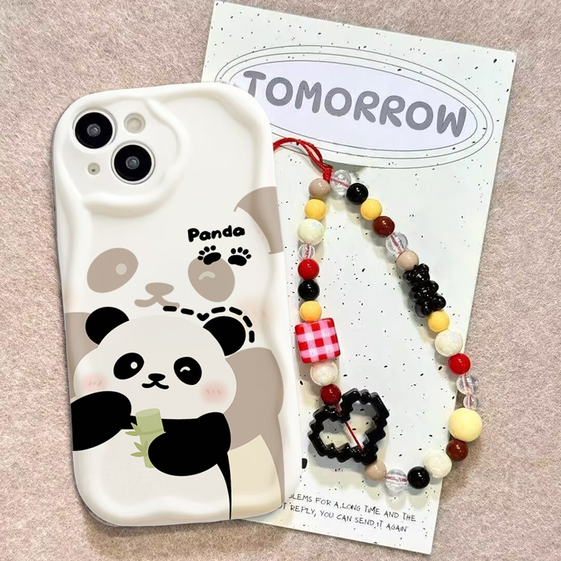 Cute Panda Wrist Strap Case Fo - đánh giá và giá Cute Cartoon Wrist Strap Silicone Case