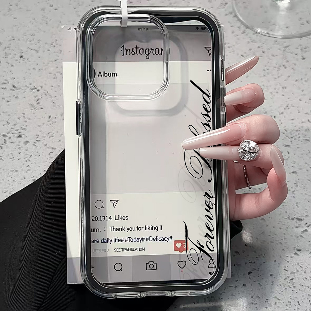 Forever Blessed Simple Clear P - đánh giá và giá Clear Shockproof Bumper Case