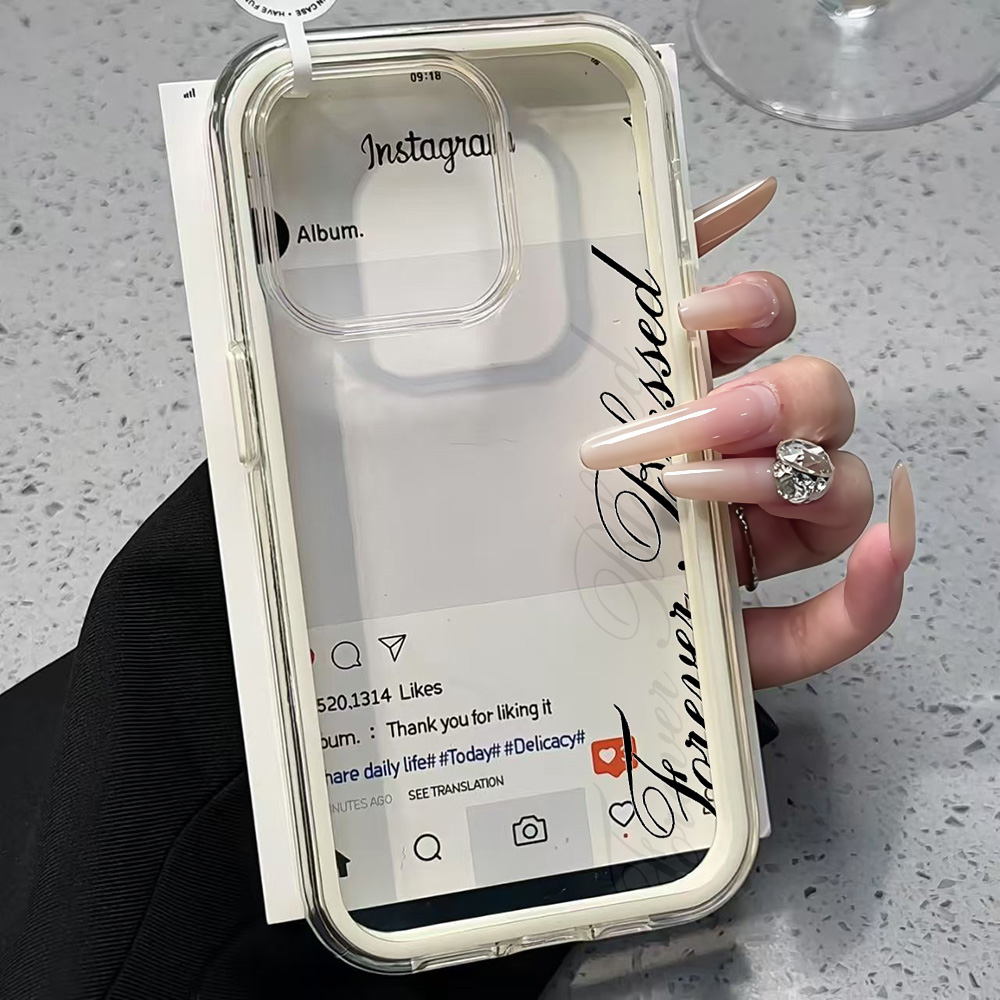 Forever Blessed Simple Clear P - đánh giá và giá Clear Shockproof Bumper Case