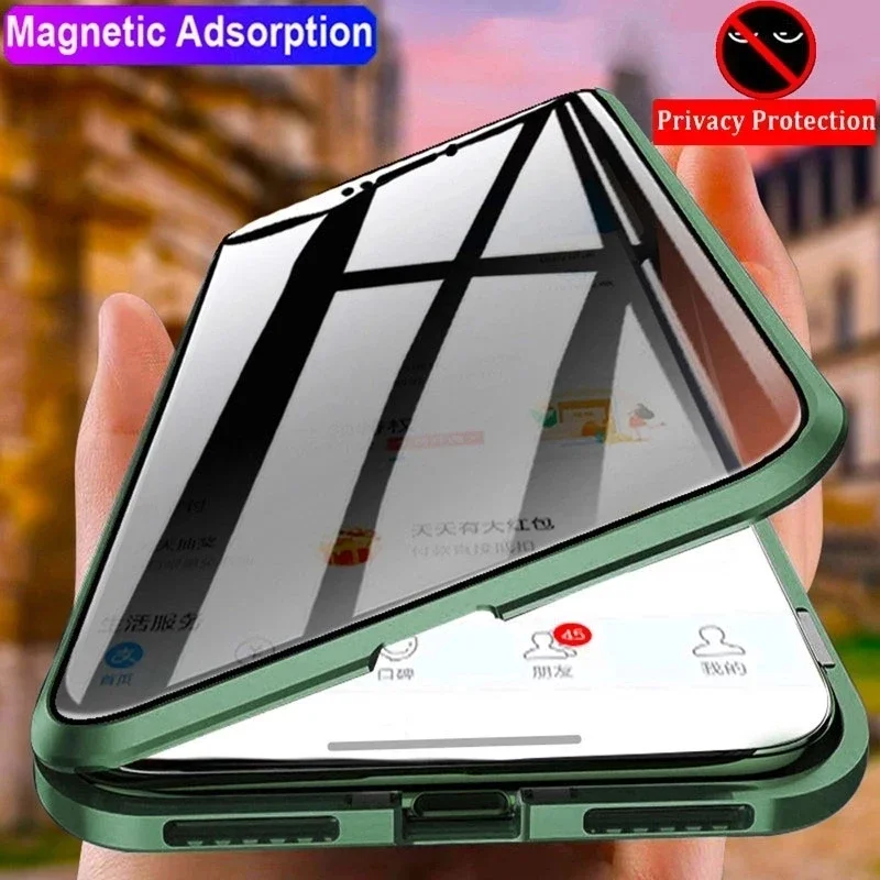 For Huawei nova Y74 Y73 Y63 Y7 - đánh giá và giá Anti Spy Privacy Glass Case