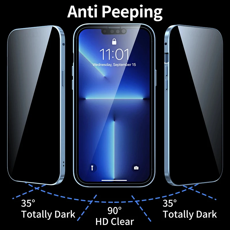 For IPhone Air Privacy Anti sp - đánh giá và giá Anti Spy Privacy Glass Case