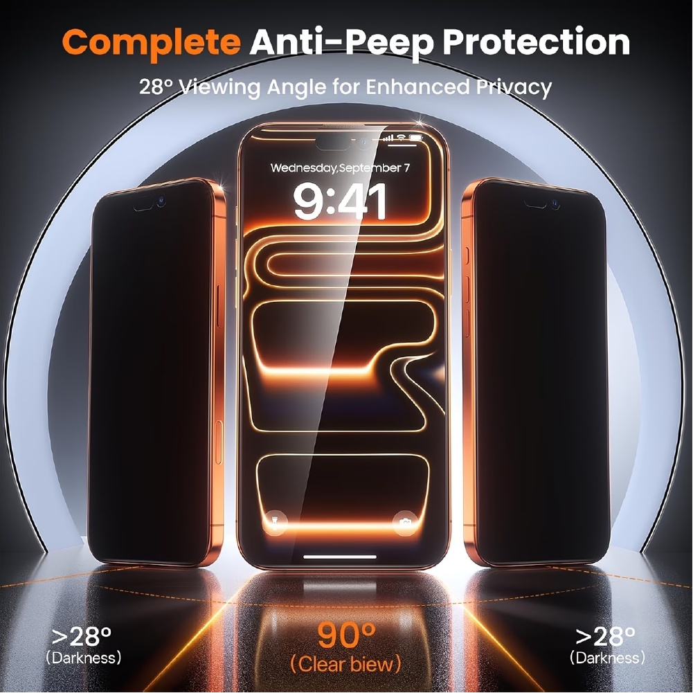 [5 Pcs Set] 3 Pcs Privacy Temp - đánh giá và giá Anti Spy Privacy Glass Case