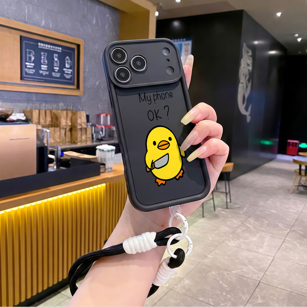 Cute Cartoon Duck Wrist Strap  - đánh giá và giá Cute Cartoon Wrist Strap Silicone Case