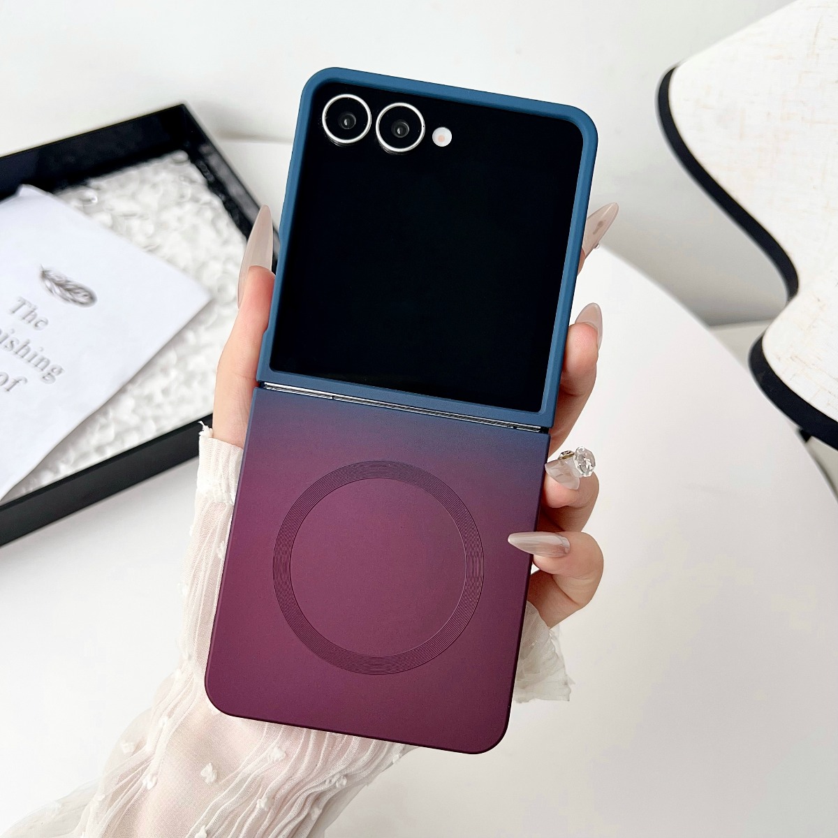 Gradient Liquid Silicone Soft  - đánh giá và giá Liquid Silicone Magnetic Phone Case