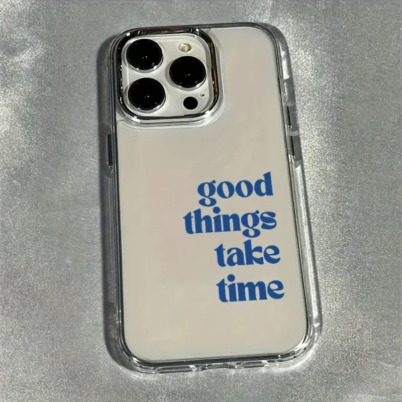 Good Things Take Time Lens Fra - đánh giá và giá Clear Shockproof Bumper Case