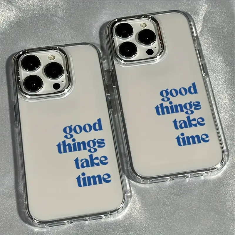 Good Things Take Time Lens Fra - đánh giá và giá Clear Shockproof Bumper Case