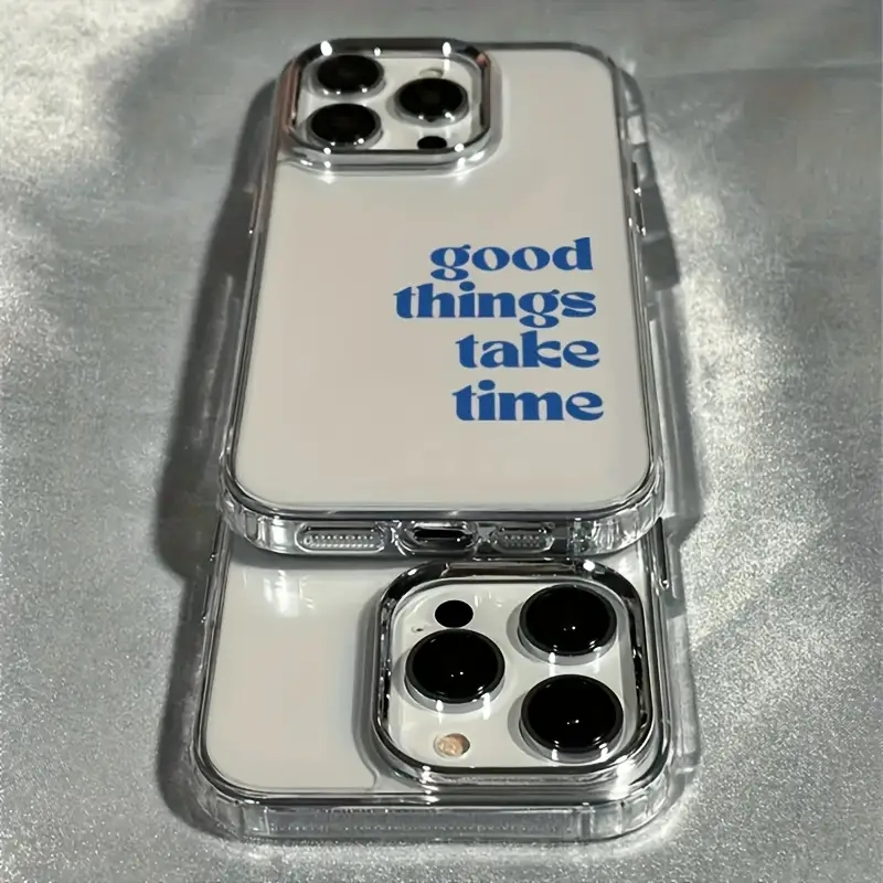 Good Things Take Time Lens Fra - đánh giá và giá Clear Shockproof Bumper Case