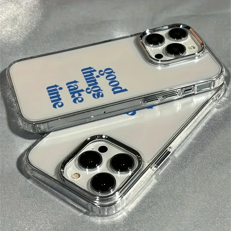 Good Things Take Time Lens Fra - đánh giá và giá Clear Shockproof Bumper Case