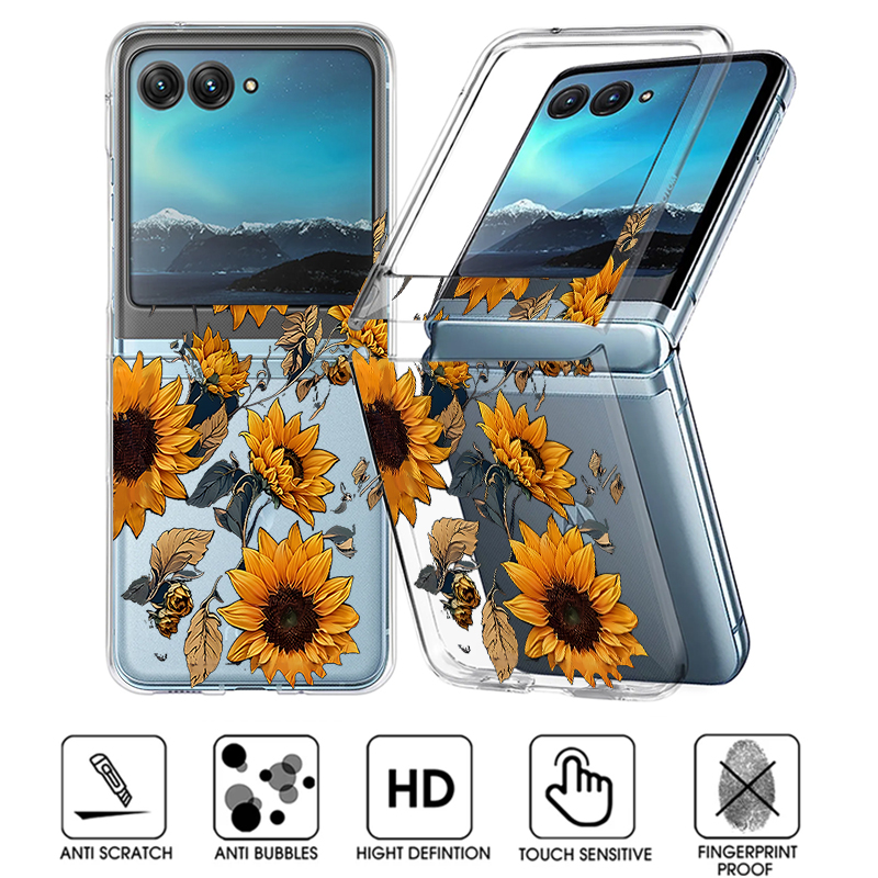 Sunflowers Pattern Clear Phone - đánh giá và giá Clear Shockproof Bumper Case