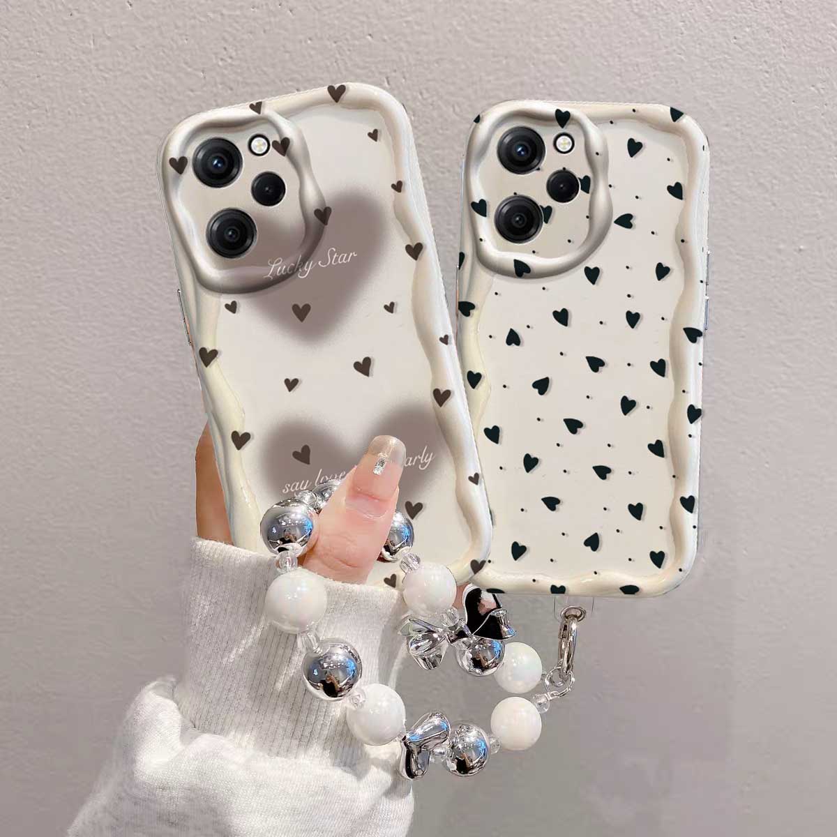 Case For RENO 15 15F 14 PRO 14 - đánh giá và giá Cute Cartoon Wrist Strap Silicone Case