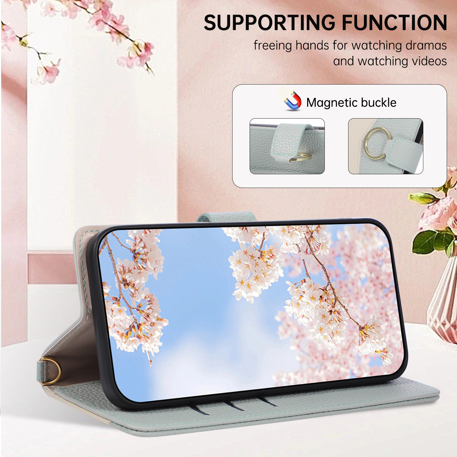 Crossbody Long Lanyard Flip Ca - đánh giá và giá Leather Wallet Card Holder Phone Cover