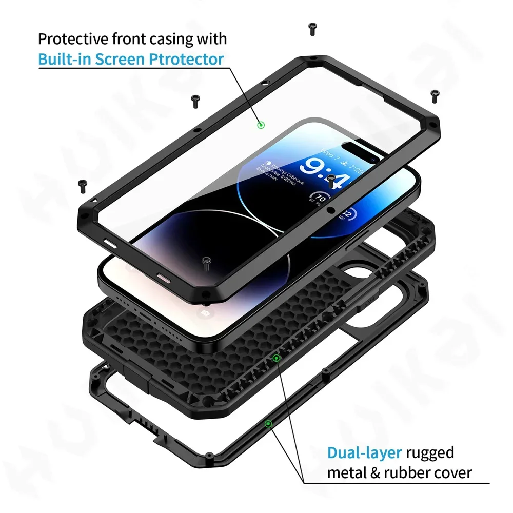 Case For iPhone 16 15 13 12 11 - đánh giá và giá Heavy Duty 360 Full Body Protective Case