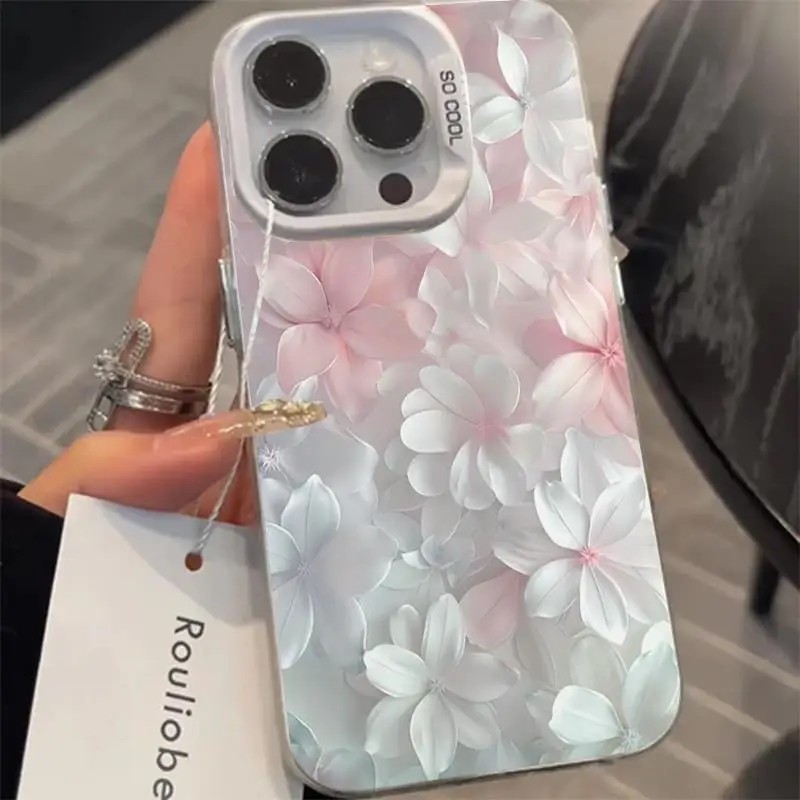 Pink Flower Case for iPhone 15 - đánh giá và giá Screen Protectors