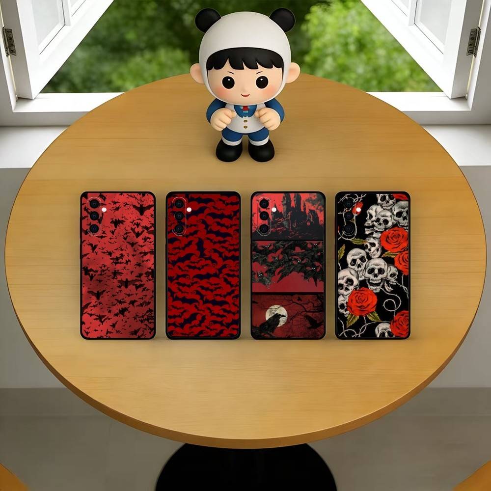 Vintage Red Bats Skull Trendy  - đánh giá và giá Vintage Floral Pattern Soft Case