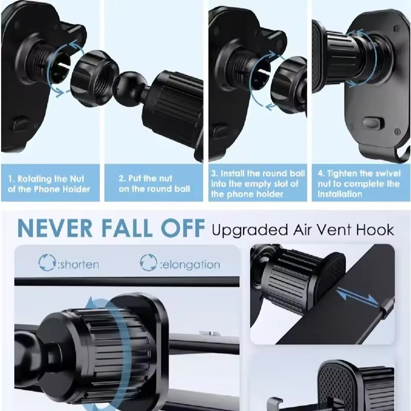 Universal Car Hook Base Phone  - đánh giá và giá Phone Stands