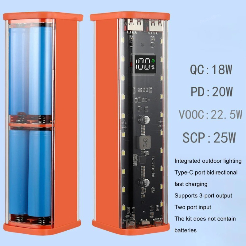 18650 Power Bank Case USB C Mi - đánh giá và giá Power Banks