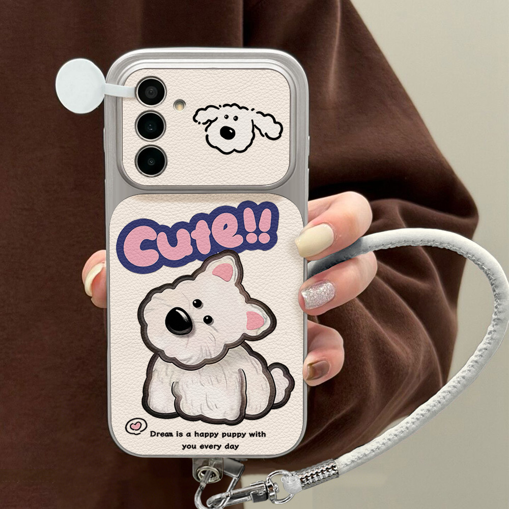 Cute Cartoon Dog Lanyard Phone - đánh giá và giá Cute Cartoon Wrist Strap Silicone Case