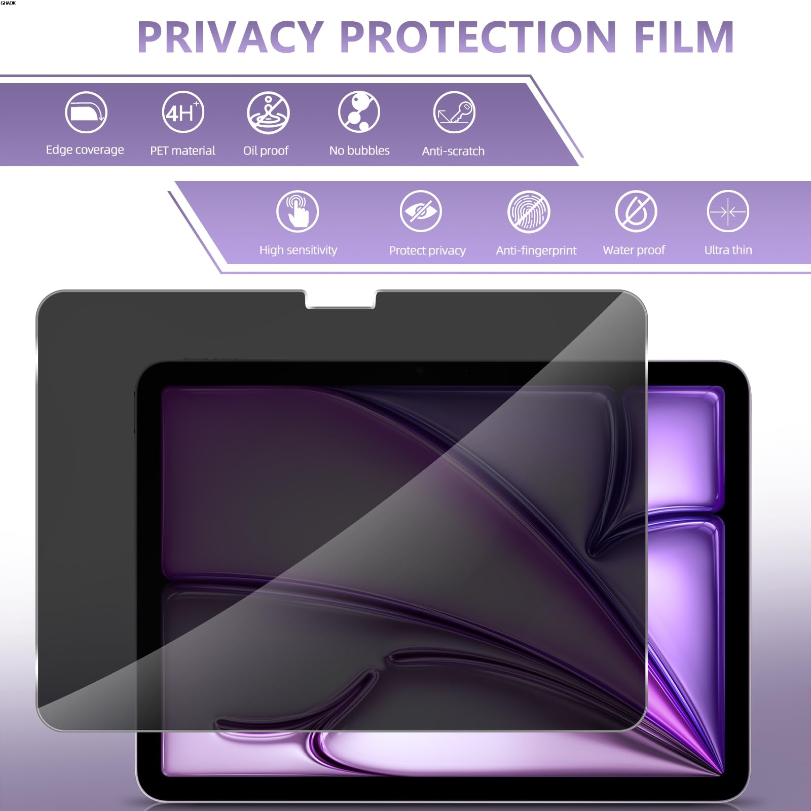 2 Way Privacy Anti-Spy Screen  - đánh giá và giá Matte Anti Glare Screen Protector