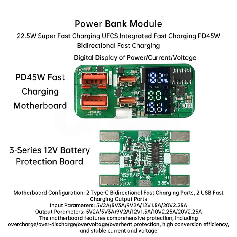 ABKN-DIY Charging Module PD45W - đánh giá và giá Power Banks
