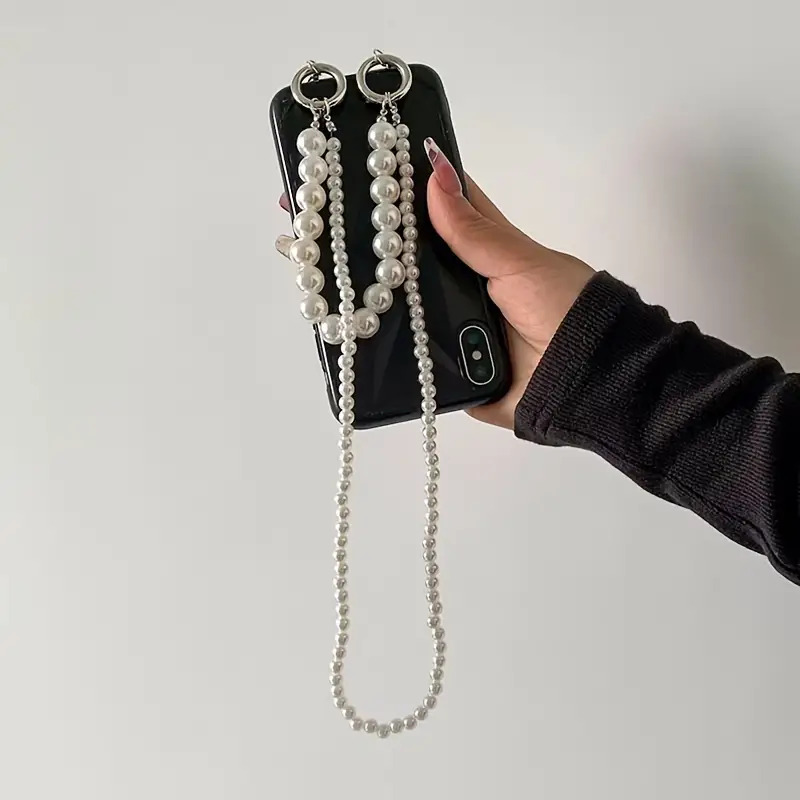 Double Pearl Woven Mobile Phon - đánh giá và giá Crossbody Lanyard Neck Strap Case