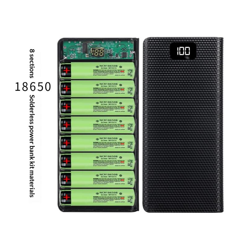 1pc DIY 8*18650 Battery Power  - đánh giá và giá Power Banks