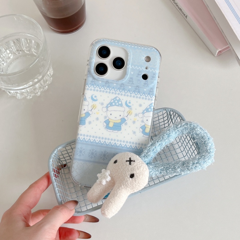 Cute winter Polka Dots hat Mif - đánh giá và giá Cute Cartoon Wrist Strap Silicone Case