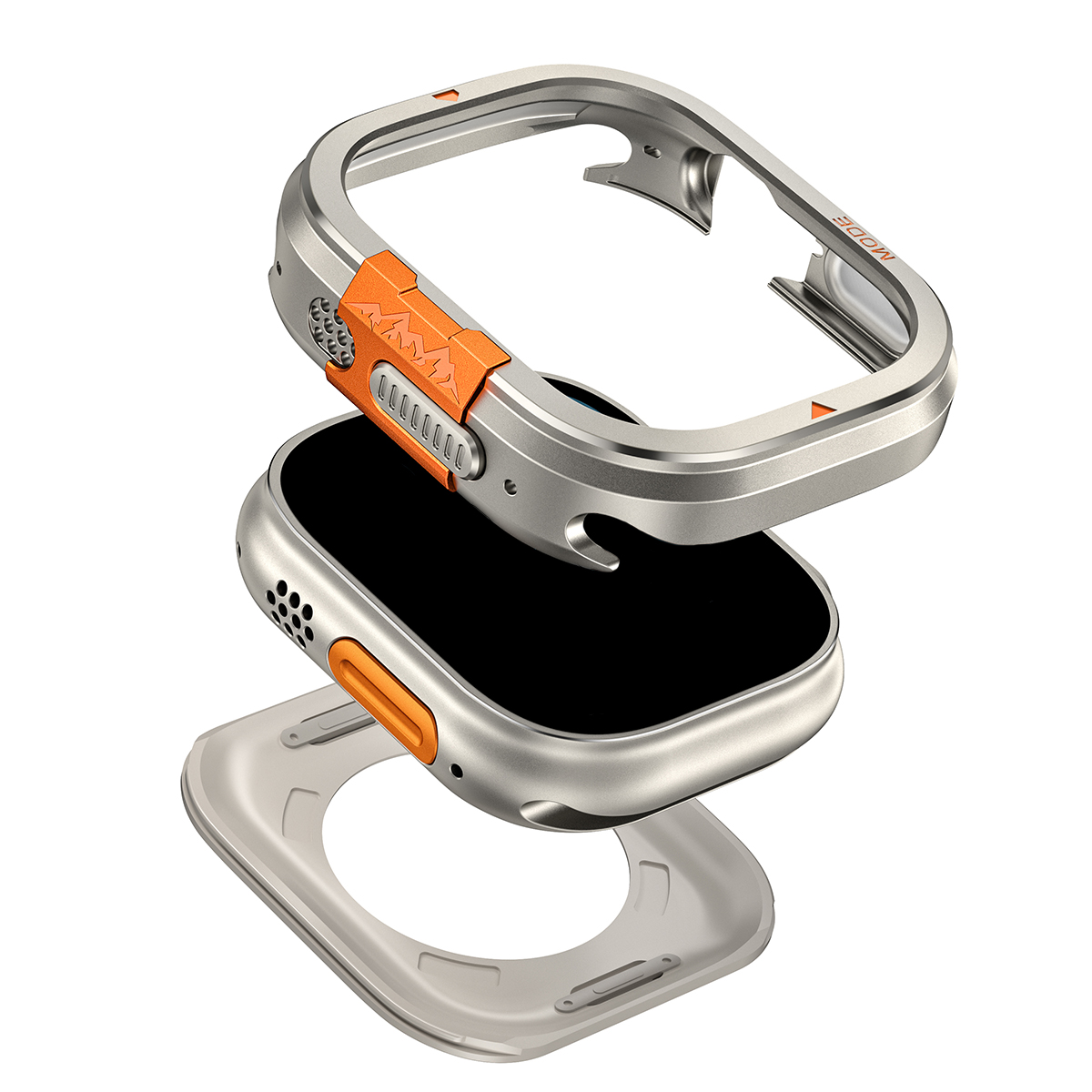 Metal Case for Apple Watch Ult - đánh giá và giá Metal Bumper Aluminum Frame Case
