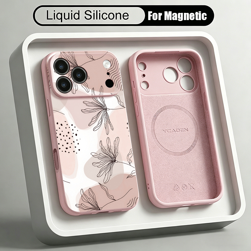 Simple Pattern Liquid Silicone - đánh giá và giá Liquid Silicone Magnetic Phone Case