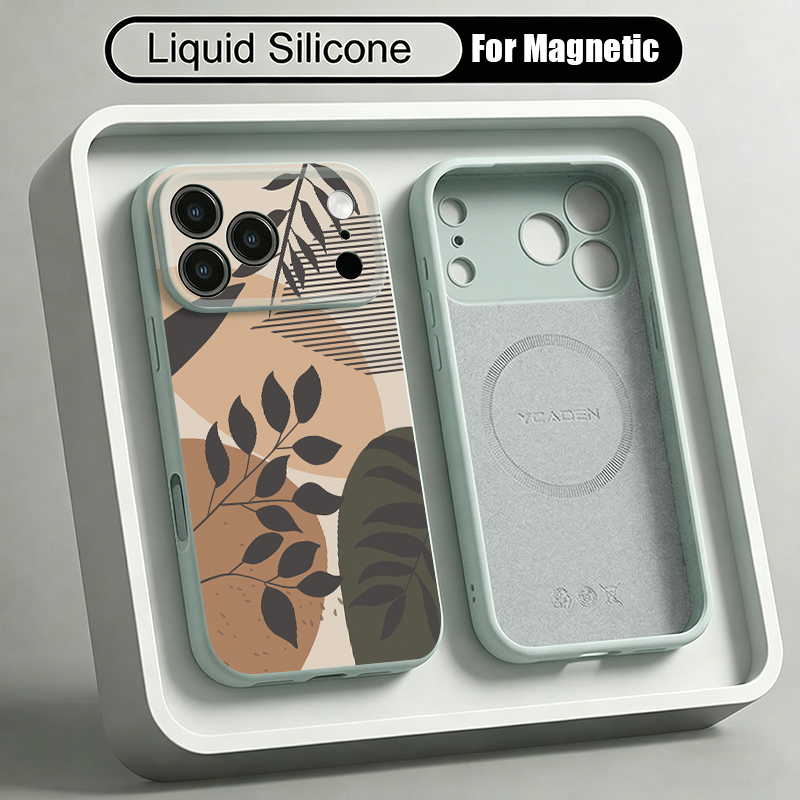 Simple Pattern Liquid Silicone - đánh giá và giá Liquid Silicone Magnetic Phone Case